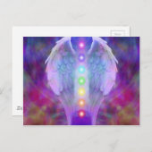 Chakra, Engel, Heiler, Heilung vor Gott, Engeln, L Postkarte (Vorne/Hinten)