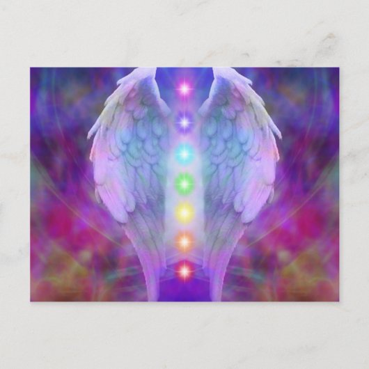 Chakra, Engel, Heiler, Heilung vor Gott, Engeln, L Postkarte (Vorderseite)