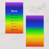 Chakra färbt Regenbogen-Visitenkarte Visitenkarte (Vorne/Hinten)