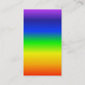 Chakra färbt Regenbogen-Visitenkarte Visitenkarte (Rückseite)