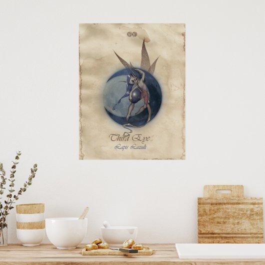 CHAKRA FEE - DRITTES AUGE POSTER (Küche)