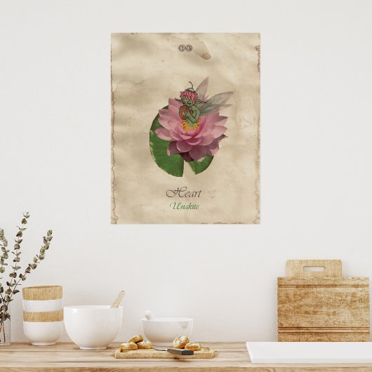 CHAKRA FEE - HERZ POSTER (Küche)