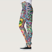 Chakra Floral Dreamer farbenfroh ungewöhnlich myst Leggings (Links)