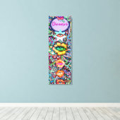 Chakra Floral Dreamer farbenfroh ungewöhnlich myst Leinwanddruck (Insitu (Holzboden))