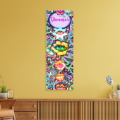 Chakra Floral Dreamer farbenfroh ungewöhnlich myst Leinwanddruck (Insitu (Wohnzimmer))