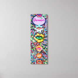 Chakra Floral Dreamer farbenfroh ungewöhnlich myst Leinwanddruck