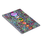 Chakra Floral Dreamer farbenfroh ungewöhnlich myst Notizblock (Rechte Seite)