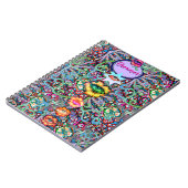 Chakra Floral Dreamer farbenfroh ungewöhnlich myst Notizblock (Linke Seite)