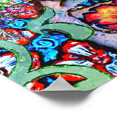 Chakra Floral Dreamer farbenfroh ungewöhnlich myst Poster (Ecke)