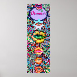 Chakra Floral Dreamer farbenfroh ungewöhnlich myst Poster