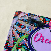 Chakra Floral Dreamer farbenfroh ungewöhnlich myst Strandtuch (Beispiel)