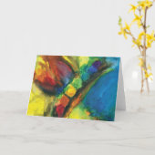 Chakra Flutterbys Gründungskarte Karte (Gelbe Blume)