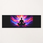 Chakra Glow Yoga Matte Meditationsdesign (Vorderseite (Horizontal))