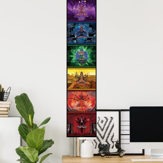 Chakra Goddesses Banner 2. Ausgabe Poster (Heimbüro)