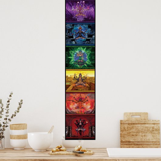 Chakra Goddesses Banner 2. Ausgabe Poster (Küche)