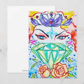 Chakra Göttin Mitteilungskarte (Vorne/Hinten)