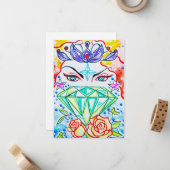 Chakra Göttin Mitteilungskarte (Vorderseite/Rückseite Beispiel)