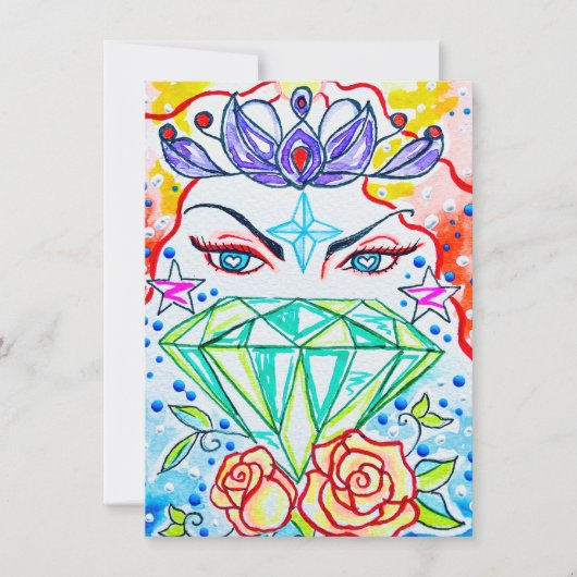 Chakra Göttin Mitteilungskarte (Vorderseite)