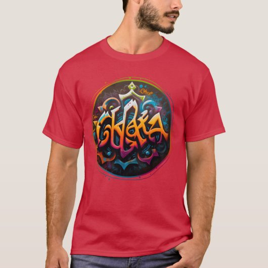 Chakra-Graffiti-Design T-Shirt (Vorderseite)