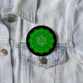 Chakra Green Heart Zen Yoga Spirituelle Meditation Button (Beispiel)