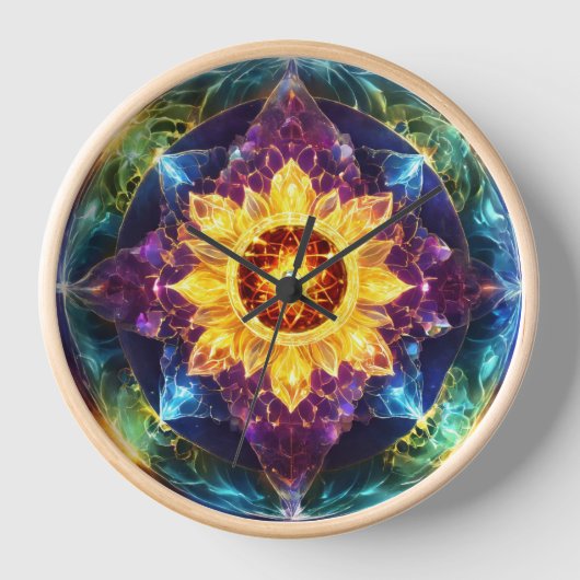 Chakra Harmony Clock Uhr (Vorderseite)