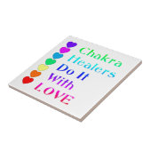 Chakra Heiler machen es mit Liebe in Regenbogenfar Fliese (Seite)