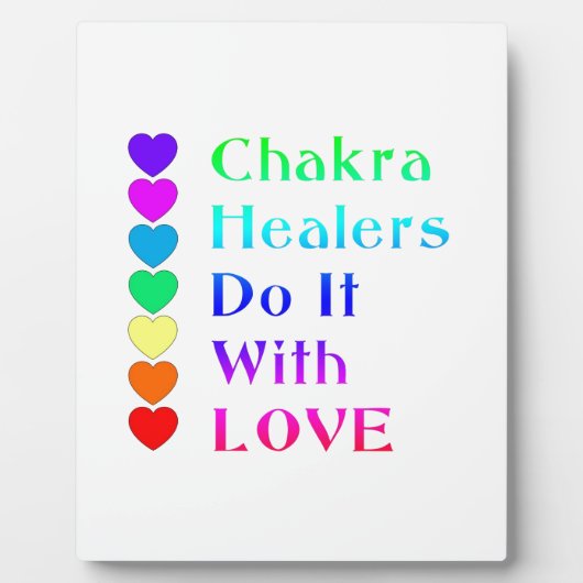 Chakra Heiler machen es mit Liebe in Regenbogenfar Fotoplatte (Vorderseite)