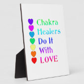 Chakra Heiler machen es mit Liebe in Regenbogenfar Fotoplatte (Seite)