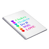 Chakra Heiler machen es mit Liebe in Regenbogenfar Notizblock (Rechte Seite)