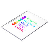 Chakra Heiler machen es mit Liebe in Regenbogenfar Notizblock (Linke Seite)