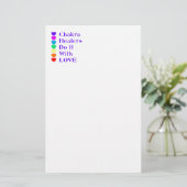 Chakra Heiler tun es mit Liebe Briefpapier (Stehend Vorderseite)