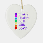 Chakra Heiler tun es mit Liebe Keramikornament (Rechts)