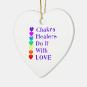 Chakra Heiler tun es mit Liebe Keramikornament (Links)