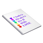 Chakra Heiler tun es mit Liebe Notizblock (Rechte Seite)