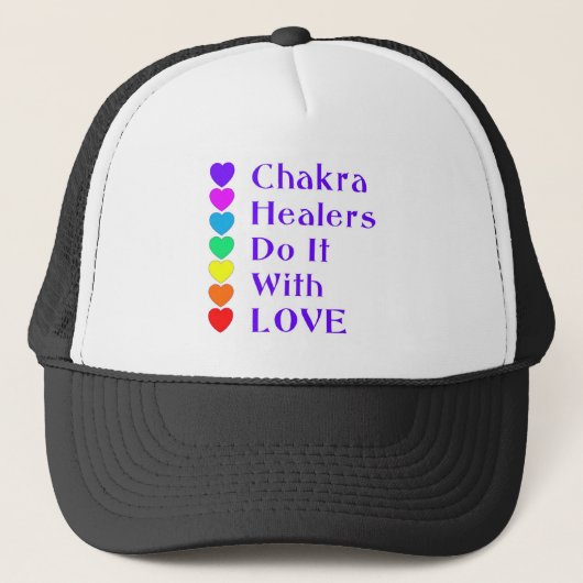 Chakra Heiler tun es mit Liebe Truckerkappe (Vorderseite)