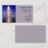 Chakra Heilung Licht Yoga Meditation Zen Buddha Visitenkarte (Vorne/Hinten)