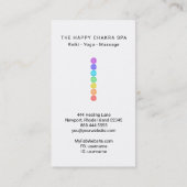 *~* Chakra Heilung Medizin Lotus Pose Mann Sun Visitenkarte (Rückseite)