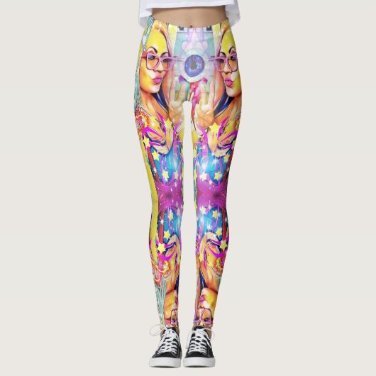 Chakra Hosen Leggings (Vorderseite)