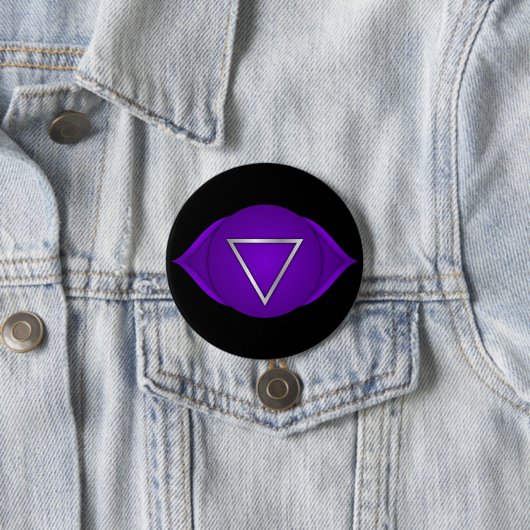Chakra Indigo Third Eye Zen Yoga Spiritual Button (Beispiel)