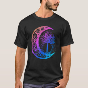 Chakra Lebensbaum Mandala Zen Yoga Om Symbol Bud T-Shirt