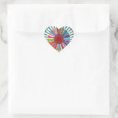 CHAKRA Light Source Meditation Herz-Aufkleber (Tasche)