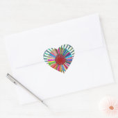 CHAKRA Light Source Meditation Herz-Aufkleber (Umschlag)