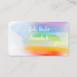 Chakra Lightworker Reiki Colors Business Cards Visitenkarte