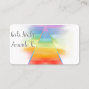 Chakra Lightworker Reiki Colors Business Cards Visitenkarte