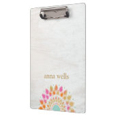 Chakra Lotus Blume Mandala Klemmbrett (Links)