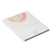 Chakra Lotus Blume Mandala Notepad Notizblock (angewinkelt)