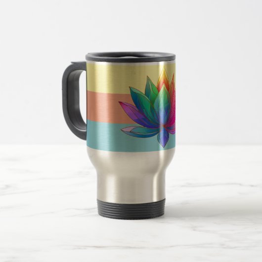 Chakra Lotus Energy Coffee Tasse (Vorderseite Links)