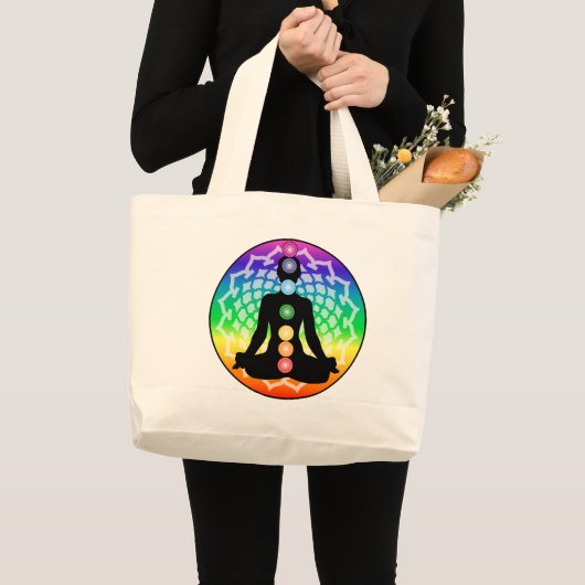 Chakra Lotus Tasche - Rainbow Yoga & Energy Art (Vorderseite (Produkt))