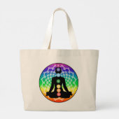 Chakra Lotus Tasche - Rainbow Yoga & Energy Art (Rückseite)