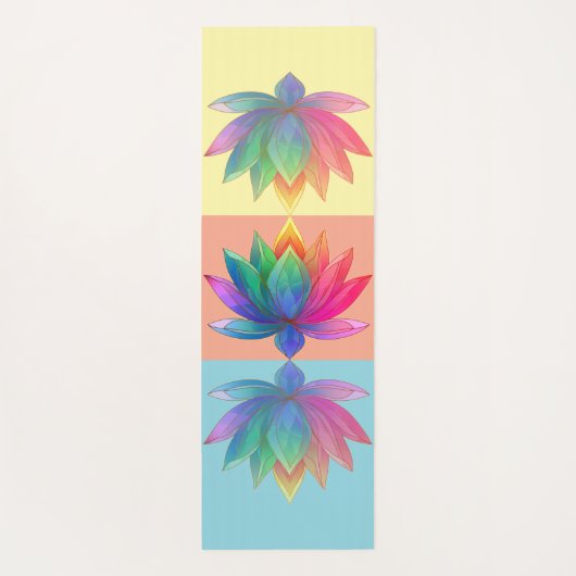 Chakra Lotus Yoga Mat für ein besinnliches Leben Yogamatte (Rückseite)